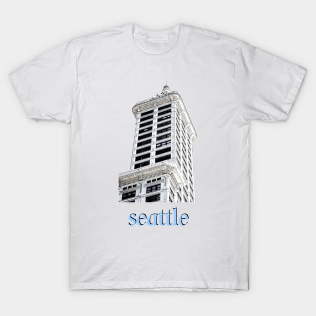 Seattle Smith Tower T-Shirt by amigaboy
